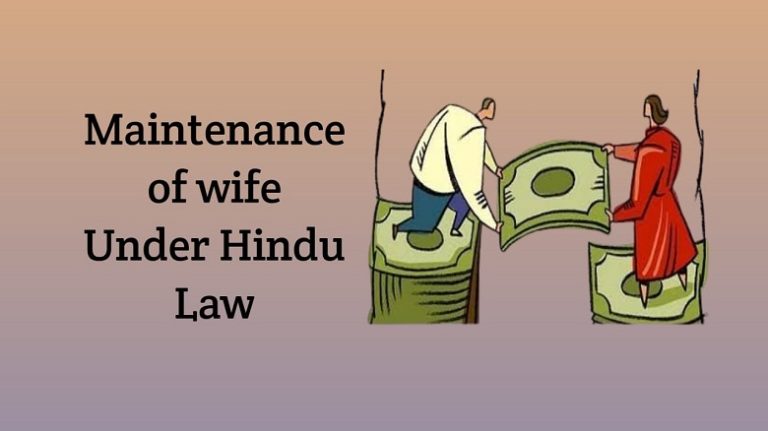 Maintenance Of Wife Under Hindu Marriage Act