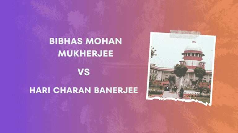 Bibhas Mohan Mukherjee And Ors. vs Hari Charan Banerjee ,1960