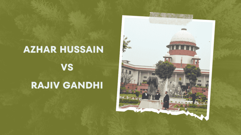 Azhar Hussain vs Rajiv Gandhi, 1986