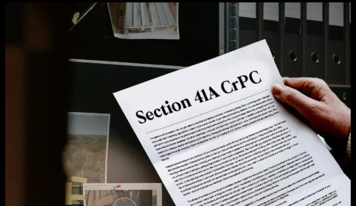 Section 41A CrPC & Police Notice